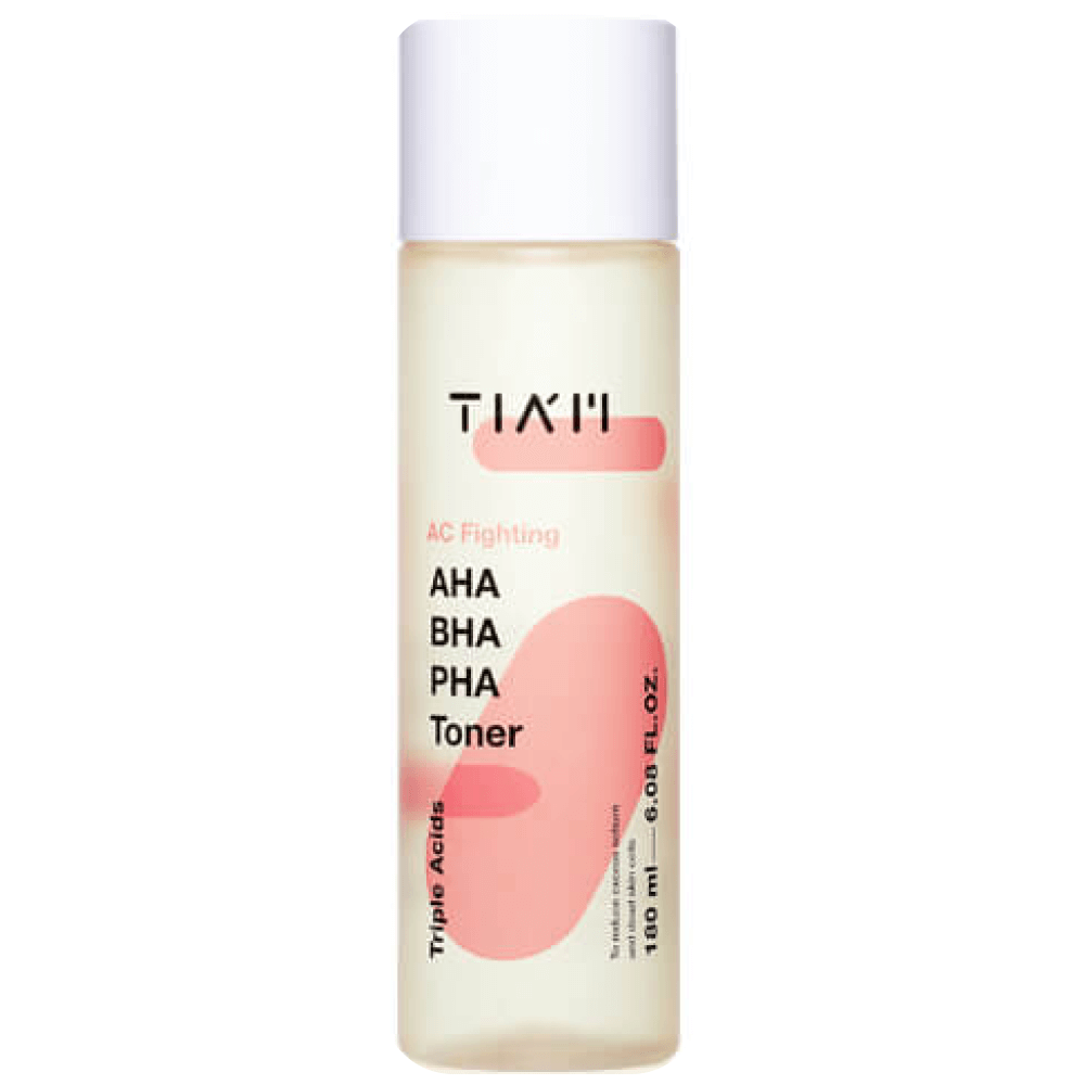 TIAM AC Fighting AHA BHA PHA Toner, 180ml - Очищающий кислотный тонер для проблемной кожи