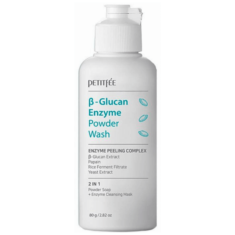 Petitfee B-Glucan Enzyme Powder Wash 80g - Энзимная пудра для умывания с бета-глюканом