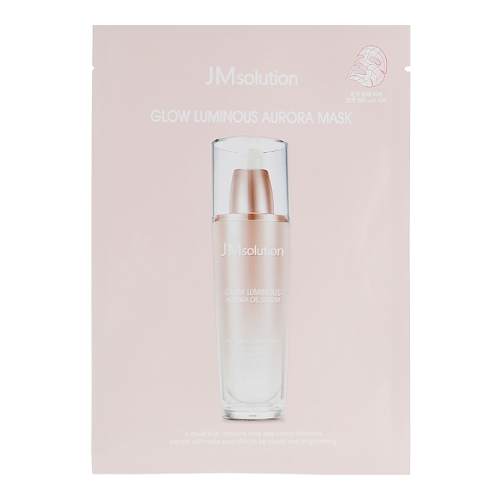 JMsolution Glow Luminous Aurora Mask, 30ml*1ea - Целлюлозная маска с жемчугом 30мл*1шт