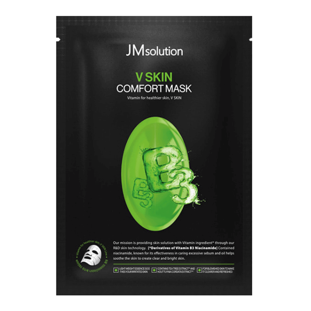 JMsolution V Skin Comfort Mask, 30ml*1ea - Тканевая маска для сияния кожи с витамином B3, 30мл*1шт